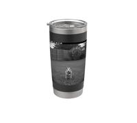 Funny Hamster Flipping Off Middle Finger On Security Camera Stainless Steel Insulated Tumbler