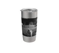Funny Hamster Flipping Off Middle Finger On Security Camera Stainless Steel Insulated Tumbler