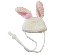 Funny Hamster Hat Ears Shaped Costume Birthday Guinea-Pig Headgears Supplies Adjustable Handwoven Cap Small Animal Hats