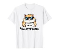 Funny Hamster Joke Hammy Cute Pet Wheel Wearing Sunglasses T-Shirt