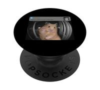 Funny Hamster Motion Front Door Meme Security Joke PopSockets Adhesive PopGrip