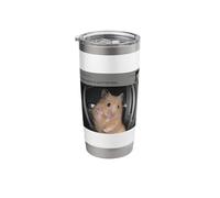 Funny Hamster Motion Front Door Meme Security Joke Stainless Steel Insulated Tumbler