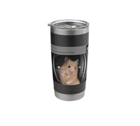 Funny Hamster Motion Front Door Meme Security Joke Stainless Steel Insulated Tumbler
