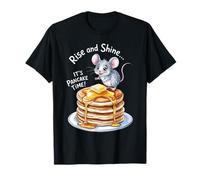 Funny Hamster Rise and Shine It's Pancake Time Breakfast T-Shirt