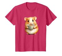 Funny Hamster with Tea Cup Costume for Boys and Girls T-Shirt