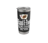 Funny Hand & Foot is My Game Winning is My Aim Card Game Stainless Steel Insulated Tumbler