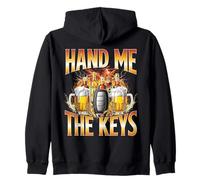Funny Hand Me The Keys Drinking Party Zip Hoodie