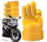 Funny Hand Sign Topper - Leak Proof Threaded Protector, Resin Dust Shield Station, Novelty Automotive Detail Component, Protective Exterior Fitting | Important Gift for Men & Practical Jokers