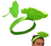 Funny Hand Sun Visor, Adjustable Hand Shaped Sun Hat for Kids Adults, Novelty Palm Shaped Suns Visors for Women Men, UV Protection Hands Palm Golf Suns Visors Cap, for Outdoor Sports Green