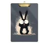 Funny Handdrawing Rabbit Paramedic clipboard Waterproof for Soccer Truck Driver Size 9 x 12 Gold