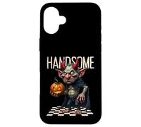 Funny Handsome Devil Halloween Graphic for Men Case for iPhone 16 Plus
