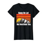 Funny Hang On Let Me Overthink This Overthinking Sarcastic Value Graphic T-Shirt, Women, Black, S