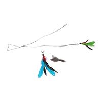 Funny Hanging Cat Toy Interactive Feather Mouse Teaser for Indoor and Outdoor Activities, Relieves Stress Anxiety and Boredom for Cat Lovers (triangular hook)