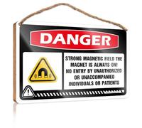 Funny Hanging Farm Interesting Sign Danger No Entry By Unauthorized Or Unaccompanied Individuals Or Patients Wooden Sign Outside Decor Bedroom Accessories(20X30CM)