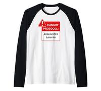 Funny Hangry Protocol Administer Banh Mi Vietnamese Sandwich Raglan Baseball Tee