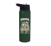 Funny Hannibal 218 BC Alps Elephant Crossing History Tour Stainless Steel Insulated Water Bottle