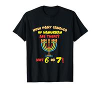 Funny Hanukkah 67 Meme How Many Candles Menorah Lights T-Shirt