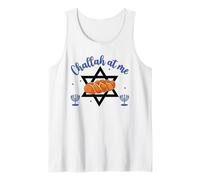 Funny Hanukkah Challah at Me Jewish Holiday Cute Bread Tank Top