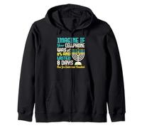 Funny Hanukkah Chanukah Cell Phone Joke Sarcastic Zip Hoodie