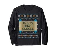 Funny Hanukkah Jumper Jewish Gift How I Scroll Torah Long Sleeve T-Shirt