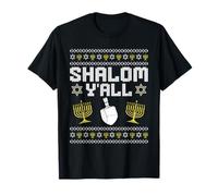 Funny Hanukkah Ugly Christmas Sweater Chanukah Shalom T-Shirt