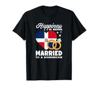 Funny Happiness is Being Married to A Dominican T-Shirt
