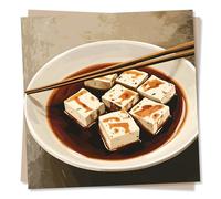 Funny Happy Birthday Card for Loved One - Tofu Lover - You're Soy Loved - for Dad, Mum, Grandparent, Aunt, Uncle, Friend, Bestie