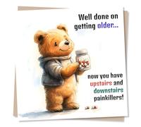 Funny Happy Birthday Card for Loved One - Well Done on Getting Older - Aging - Humour - For Friend, Special Someone, Bestie, Best Friend, Relative, Dad, Mum