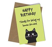Funny Happy Birthday Card from The Cat Pet Theme Perfect for Mum/Dad/Husband/Wife/Boyfriend #1421