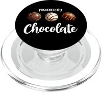 Funny happy chocolate day Powered by chocolate PopSockets PopGrip for MagSafe