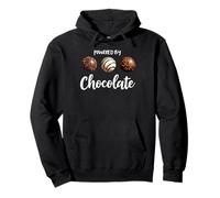 Funny happy chocolate day Powered by chocolate Pullover Hoodie