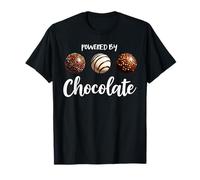 Funny happy chocolate day Powered by chocolate T-Shirt