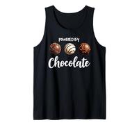 Funny happy chocolate day Powered by chocolate Tank Top