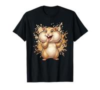 Funny Happy Hamster with Chubby Cheeks Kawaii T-Shirt