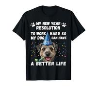 Funny Happy New Year 2026 Border Terrier T-Shirt