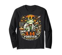 Funny Happy Pi Day Sometimes I Be Frog 3.14 Math Teacher Long Sleeve T-Shirt