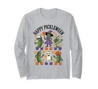 Funny Happy Pickleween Halloween Pickle Costume Design Long Sleeve T-Shirt