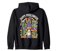 Funny Happy Pickleween Halloween Pickle Costume Design Zip Hoodie