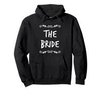 Funny Happy Text For Cute Brides One Word Quote The Bride Pullover Hoodie