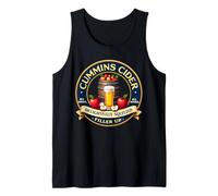 Funny Hard Dickens Cider Drinking Humor Vintage Pinup Tank Top