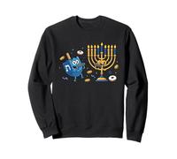 Funny Harmonica Dreidel Menorah Hanukkah Kids Womens Mens Sweatshirt