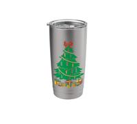 Funny Harmonica Player Christmas Tree Harmonica Stainless Steel Insulated Tumbler