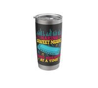 Funny Harmonica Player Making Sweet Music Harmonica Stainless Steel Insulated Tumbler