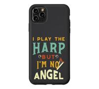 Funny Harp I play the harp but I'm no angel Case for iPhone 11 Pro Max