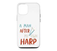 Funny Harp Pun, A man after my own harp Case for iPhone 12/12 Pro