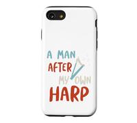 Funny Harp Pun, A man after my own harp Case for iPhone SE (2020) / 7/8