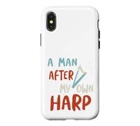 Funny Harp Pun, A man after my own harp Case for iPhone X/XS