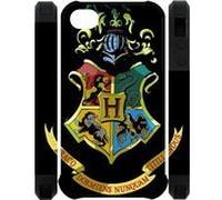 Funny Harry Potter Hogwarts Apple Iphone 4S/4 Case Cover Dual Protective Polymer Cases Deathly hallows