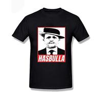 Funny Hasbulla Goat Gangster Funny Fighter Black T Shirt Men T Shirts Camiseta Masculina Summer Tops Tee Men Black