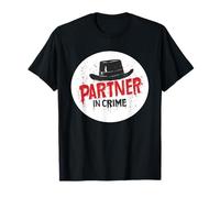 Funny Hat with Partner in Crime Speech Costume T-Shirt